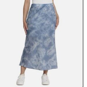 Madewell Women's Midi Slip Skirt Storm Cloud Size 8 NwT